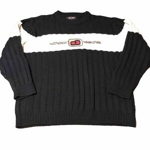 VTG JNCO Jeans Sweater Men's L Knit Pullover streetwear y2k 90s Hipster‎ Grunge